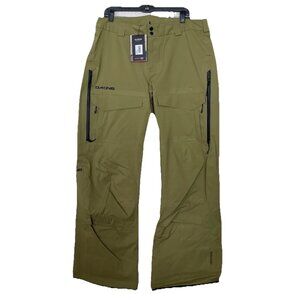 Dakine Ski Snow Pants Womens‎ Size Large Sender Stretch 3L Snowboard Recco Green